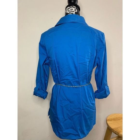 Chico’s Royal Blue Button up Blouse - Picture 5 of 12